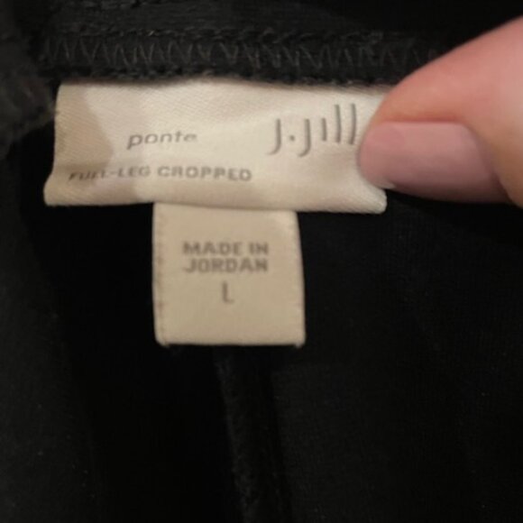 JJill Ponte full leg black cropped pants sz. large - Very Good Cond. - Picture 4 of 4